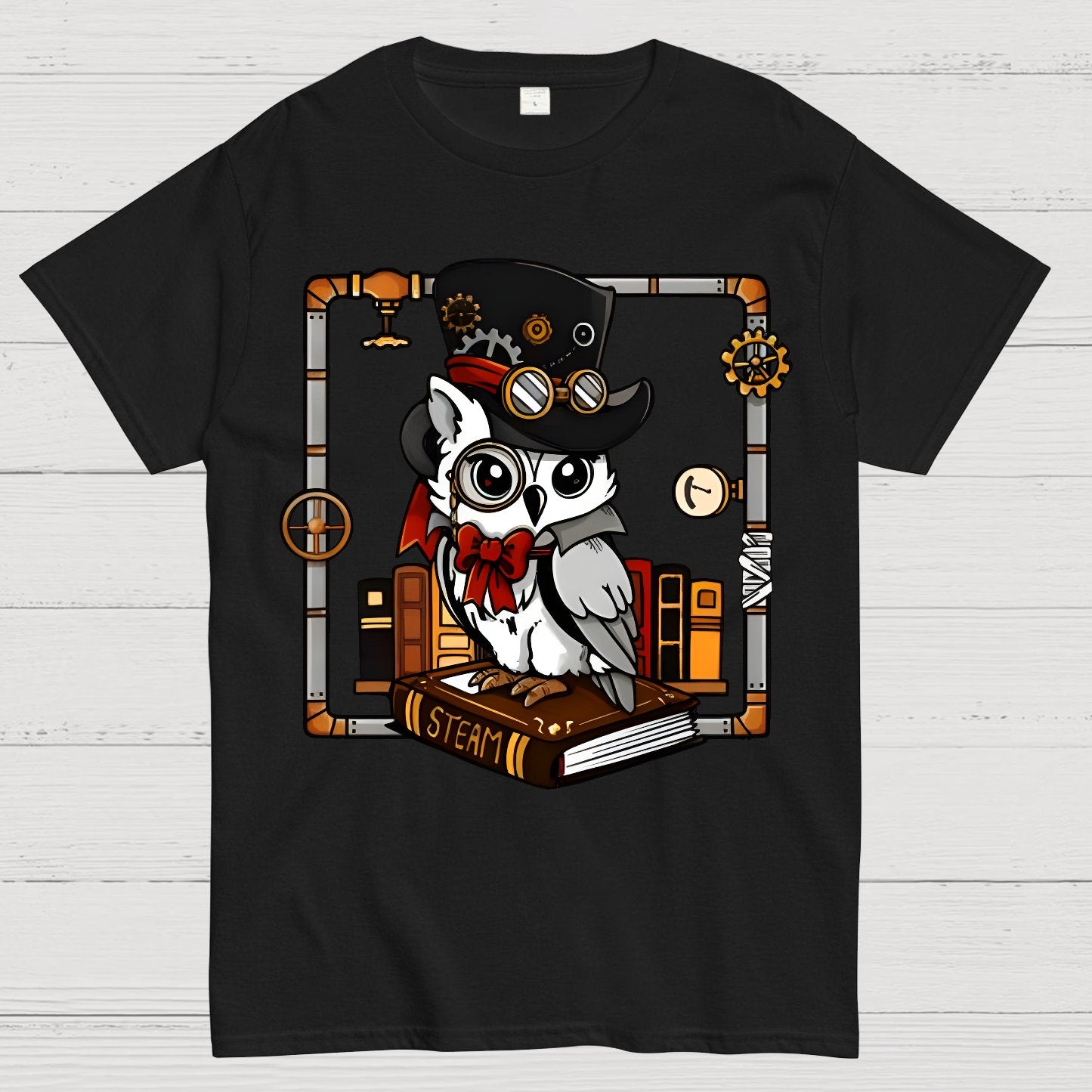 Steampunk Owl Geek T-Shirt