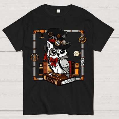 Steampunk Owl Geek T-Shirt