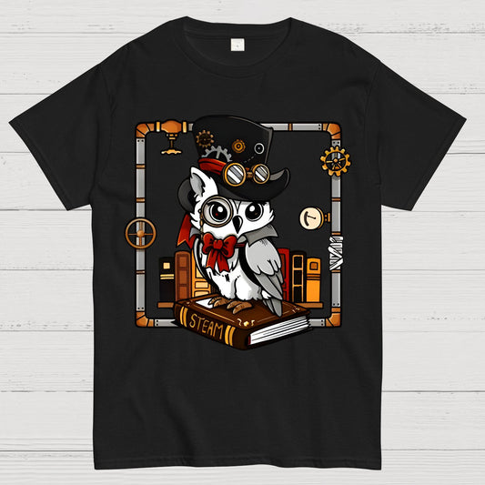 Steampunk Owl Geek T-Shirt