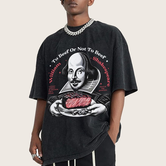To Beef Or Not To Beef Vintage Distressed T-shirt