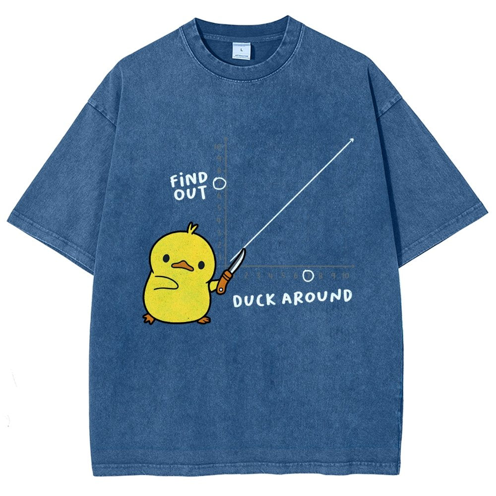 Duck Around Find Out Vintage Distressed T-shirt