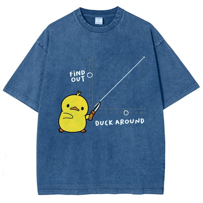 Duck Around Find Out Vintage Distressed T-shirt