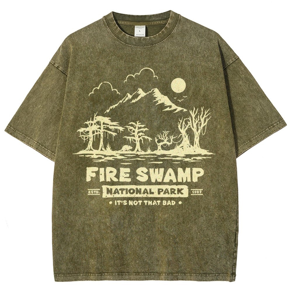 Flame Swamp National Park Vintage Distressed T-shirt