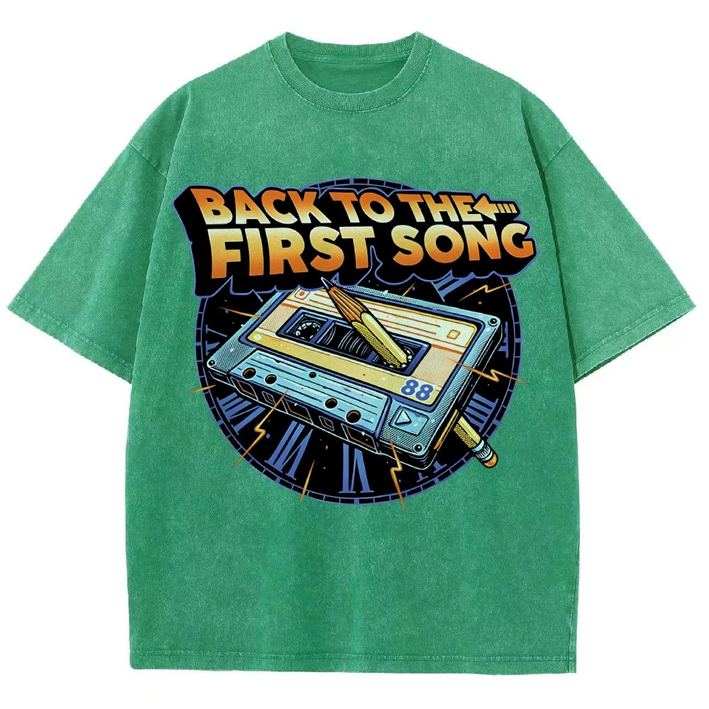 Back to the First Song Vintage Distressed T-shirt