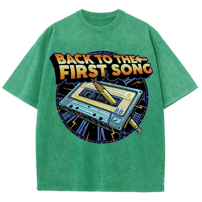 Back to the First Song Vintage Distressed T-shirt