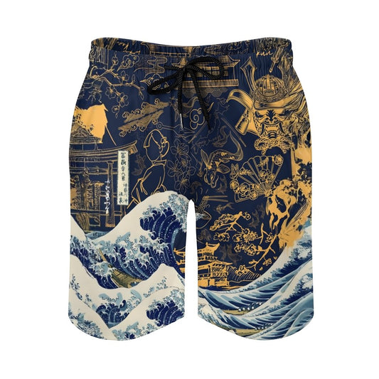 Wave Off Kanagawa Geek Shorts