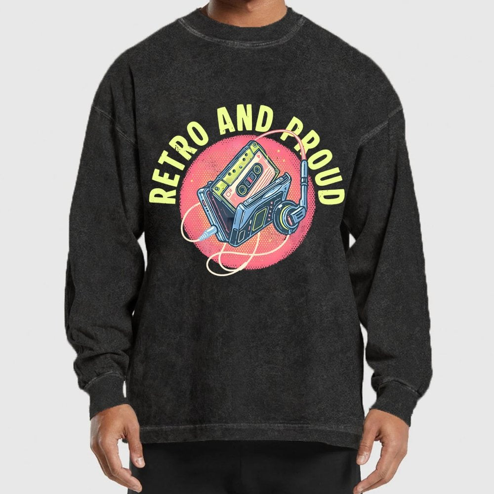 Retro and Proud Washed Long Sleeve Tee