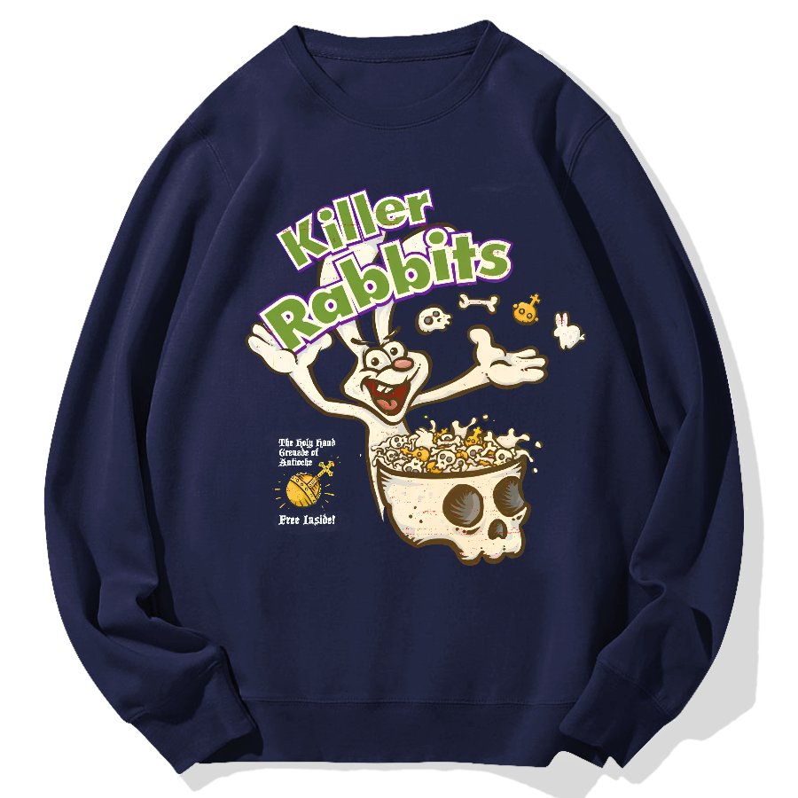 Killer Rabbit Cereal Geek Cotton Sweatshirt