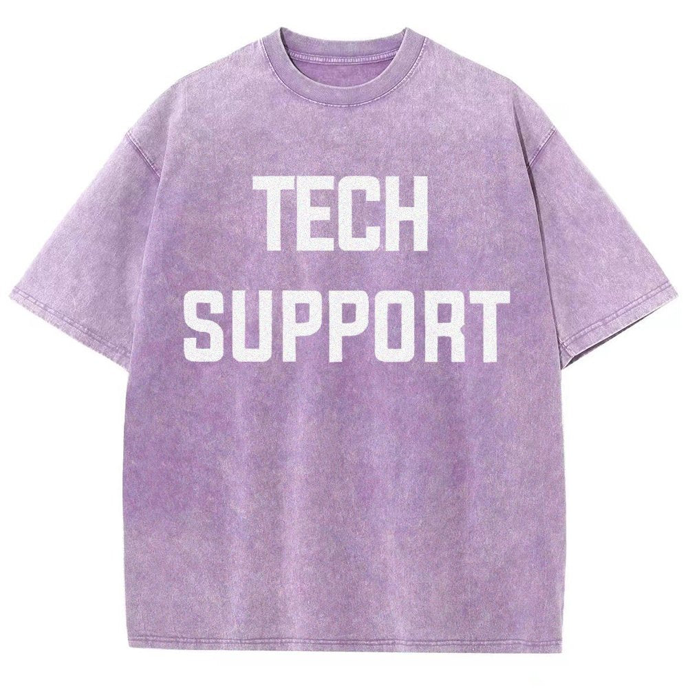 Tech Support Vintage Distressed T-shirt