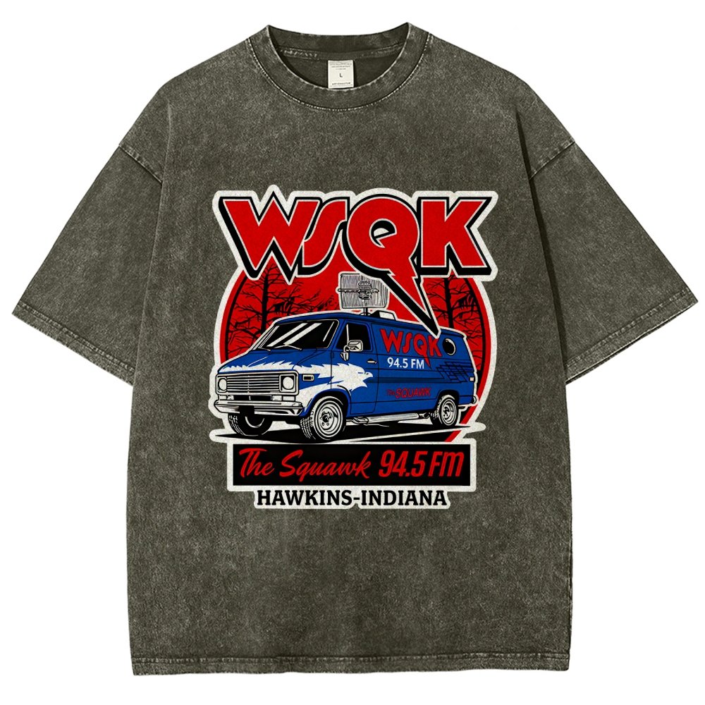 WSQK Elmwood Vintage Distressed T-shirt