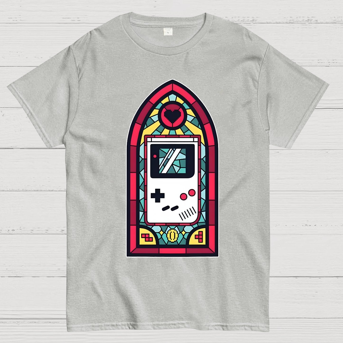 8bit Stained Glass Geek T-Shirt
