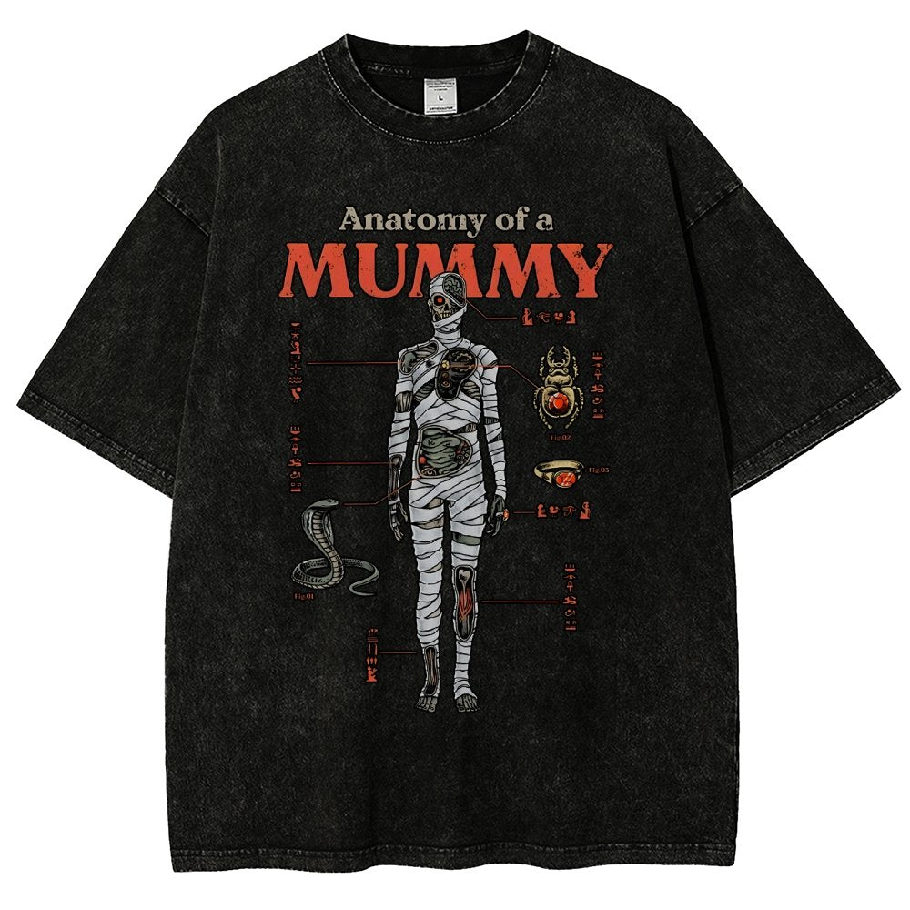Mummy Anatomy Vintage Distressed T-shirt