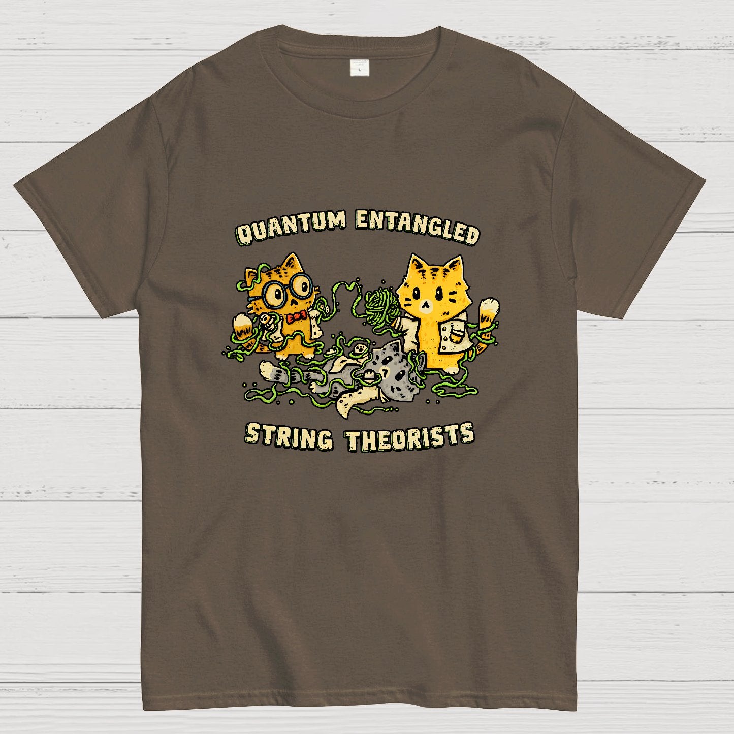 Quantum Entangled String Theorists Geek T-Shirt