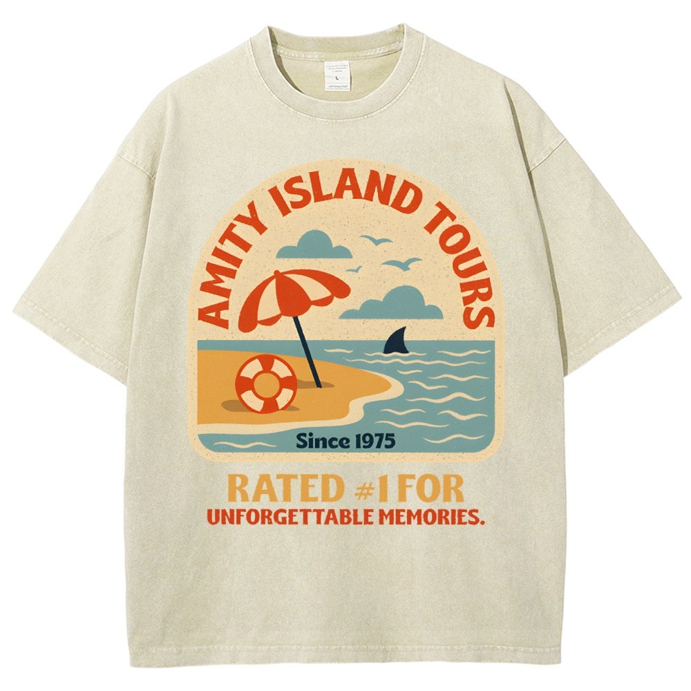 Seaside Tours Vintage Distressed T-shirt