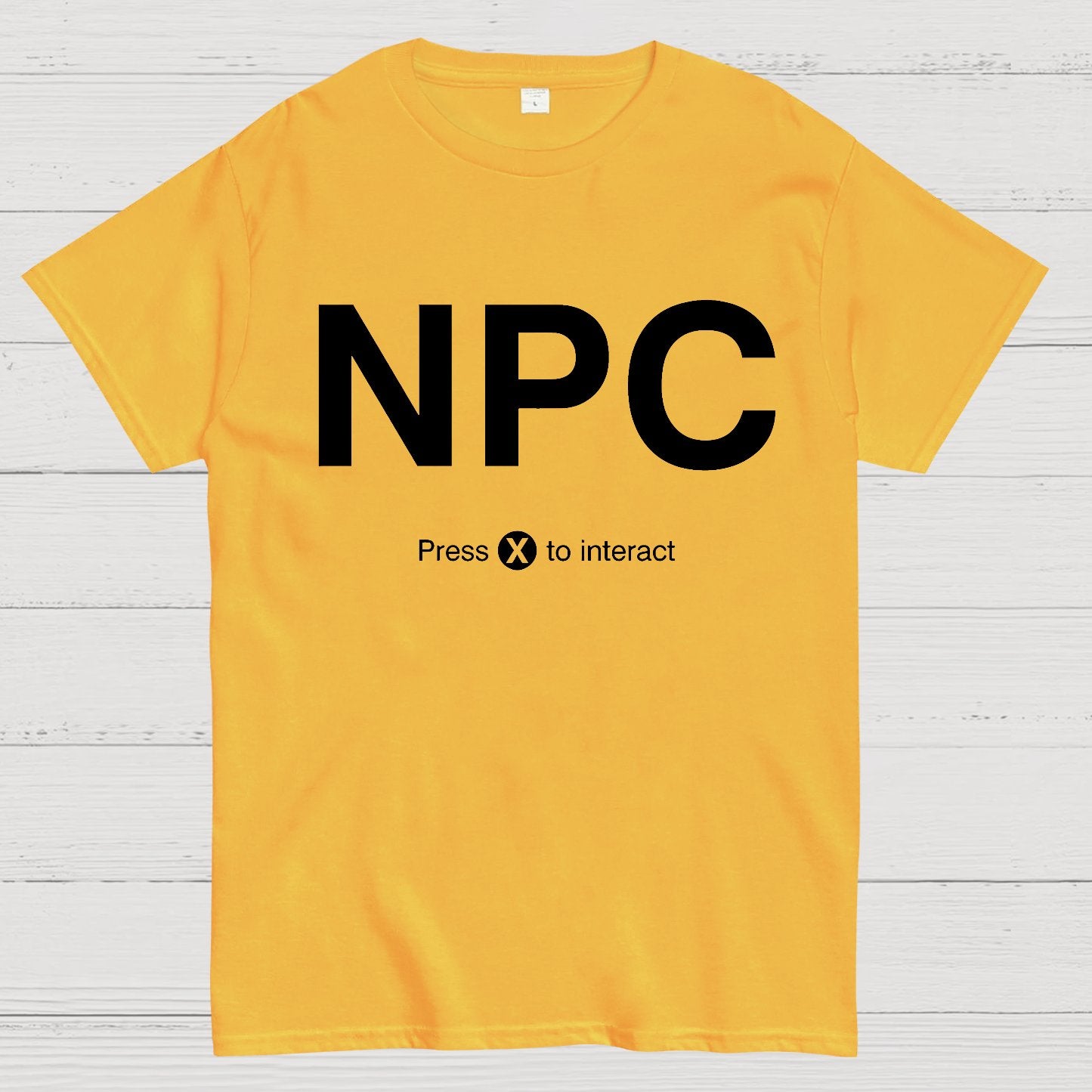 NPC Press X to Interact Geek T-Shirt