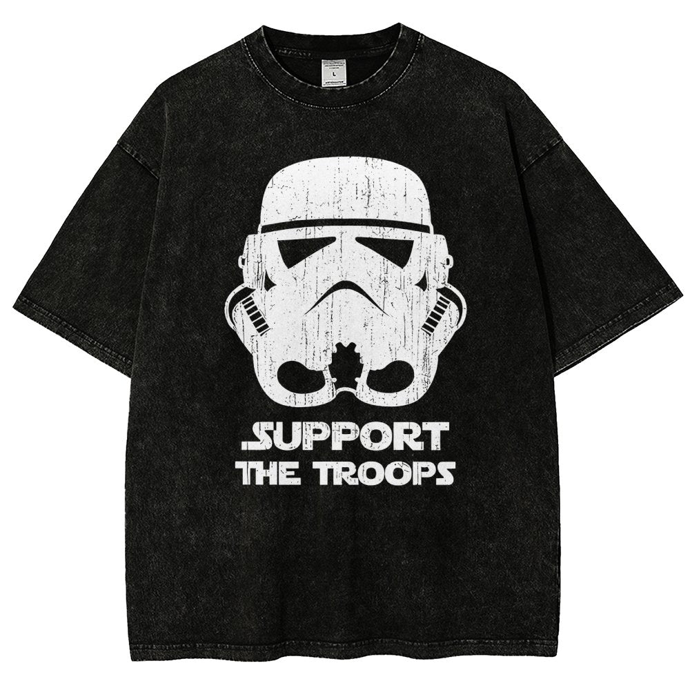 Support The Troops Vintage Distressed T-shirt