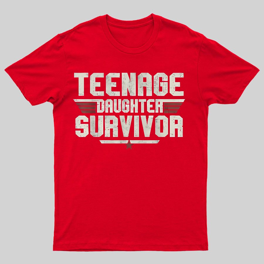 Teenage Daughter Survivor Vintage Geeky T-Shirt