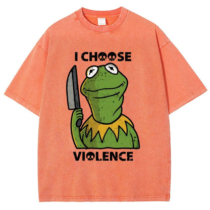 I Choose Violence Vintage Distressed T-shirt