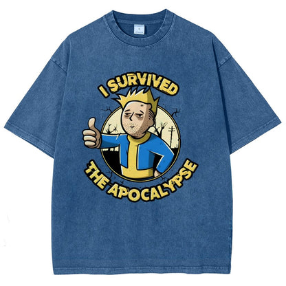 I Survived the Apocalypse Vintage Distressed T-shirt