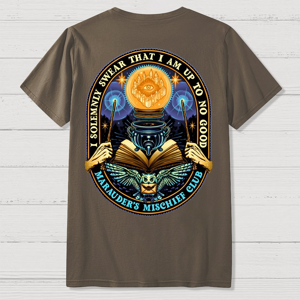 Mischief Club Front And Back Printing Geek T-Shirt