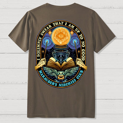 Mischief Club Front And Back Printing Geek T-Shirt