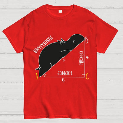 Interesting Math, Cute Hippo, Math Geek T-Shirt