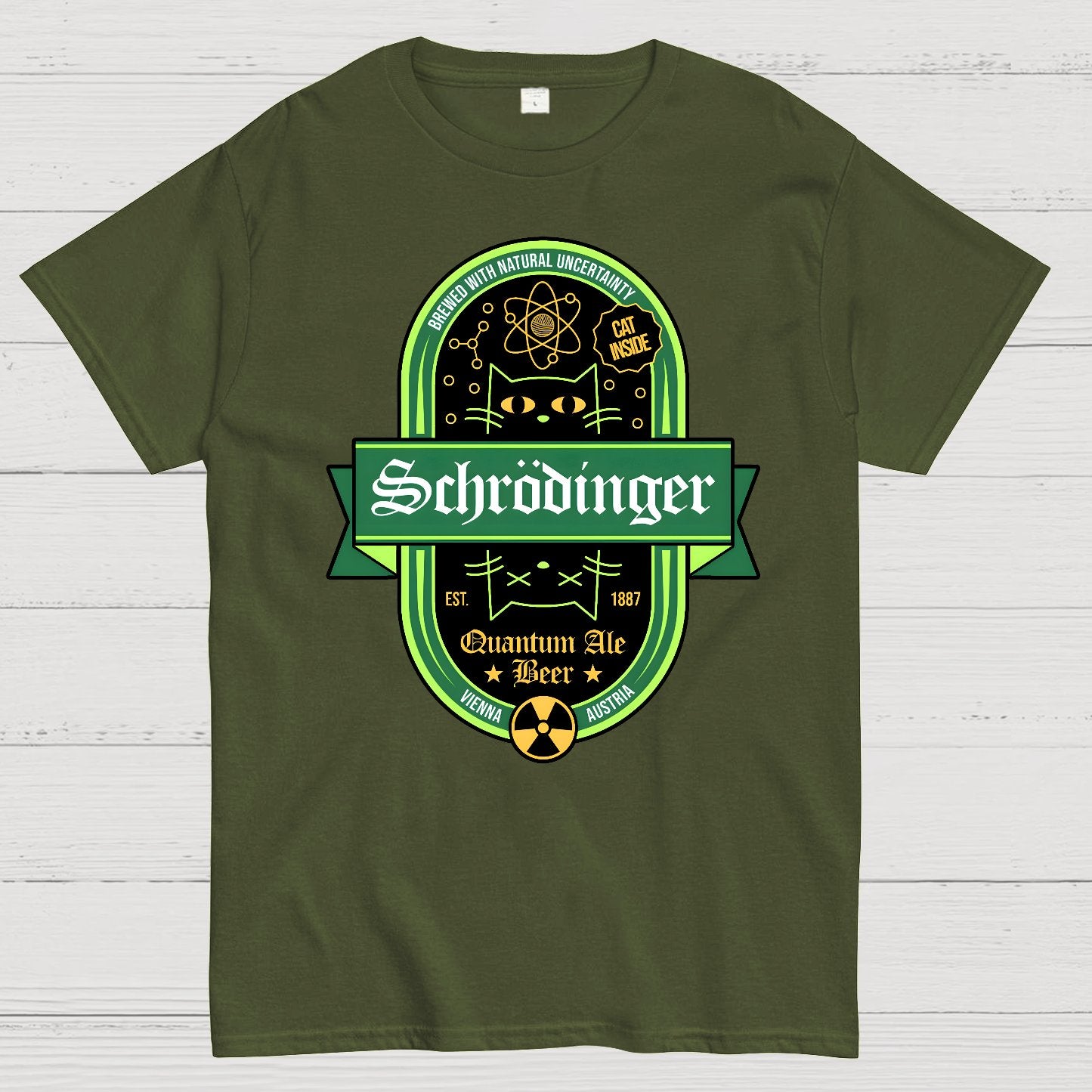 Schrodinger Quantum Ale Beer Geek T-Shirt