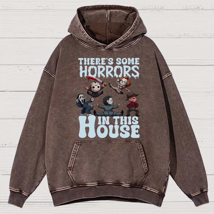 Halloween Horror Movies Vintage Distressed Hoodie