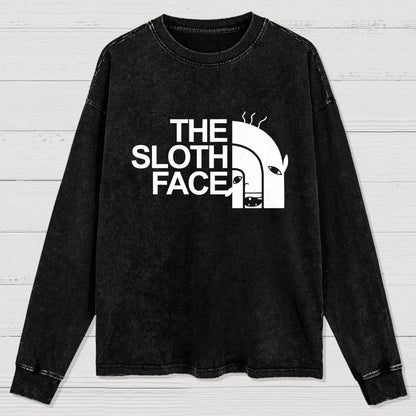 Slothface Washed Long Sleeve Tee