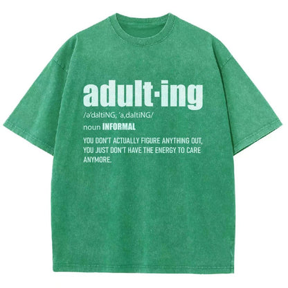 ADULT-ING Vintage Distressed T-shirt
