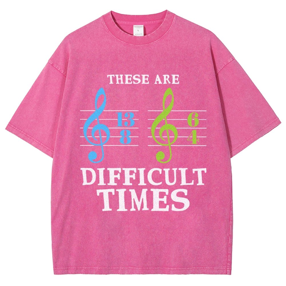 These Are Difficult Times Vintage Distressed T-shirt