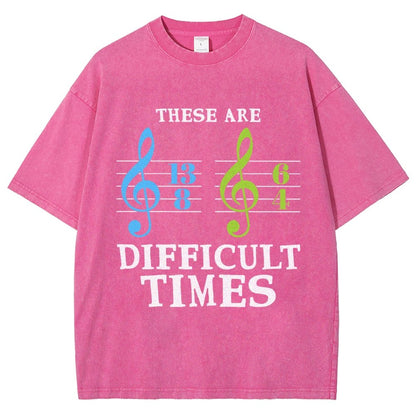 These Are Difficult Times Vintage Distressed T-shirt