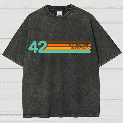 42  Life The Universe And Everything Vintage Distressed T-shirt