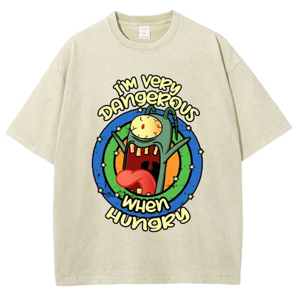 Very Dangerous When Hungry Vintage Distressed T-shirt