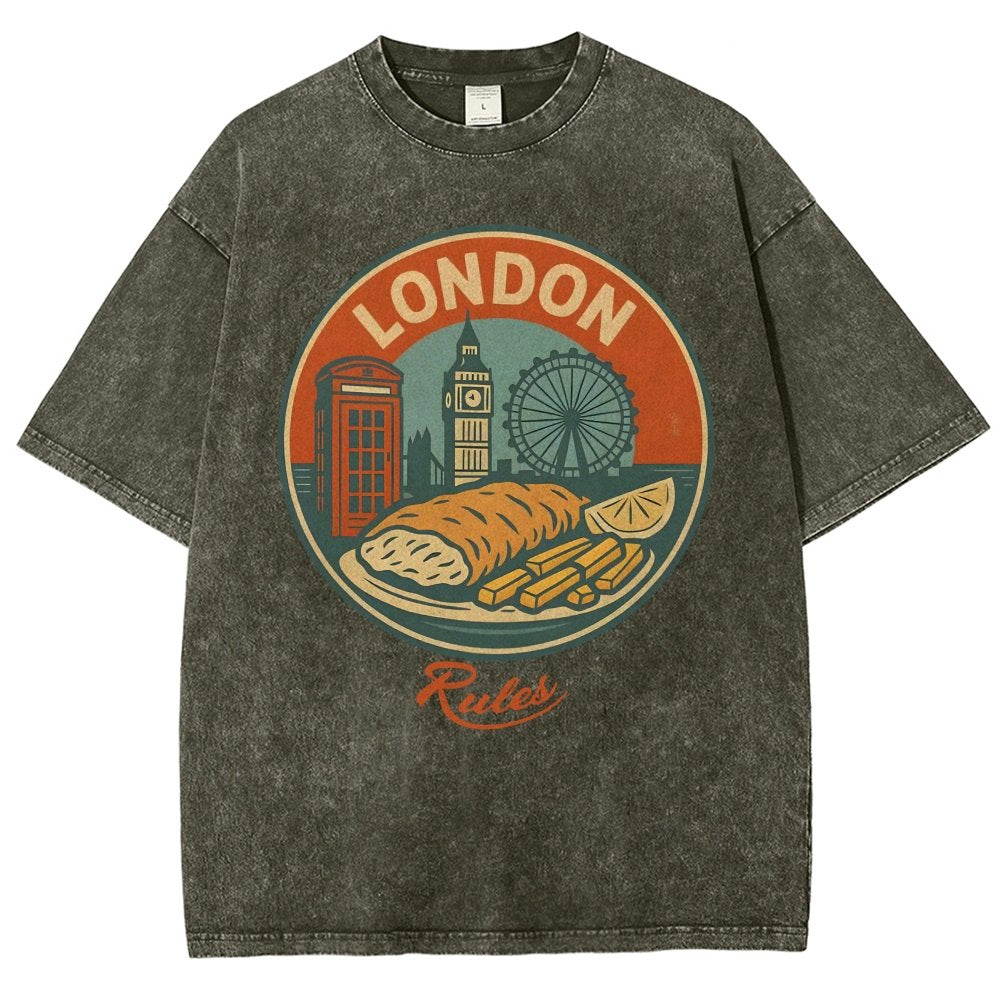 Rules.Century-Old Restaurant Vintage Distressed T-shirt
