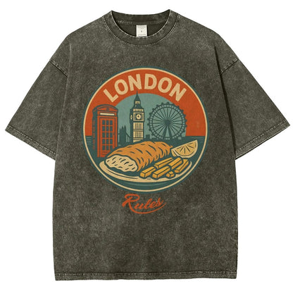 Rules.Century-Old Restaurant Vintage Distressed T-shirt