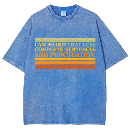 Complete Sentences and Punctuation Vintage Distressed T-shirt