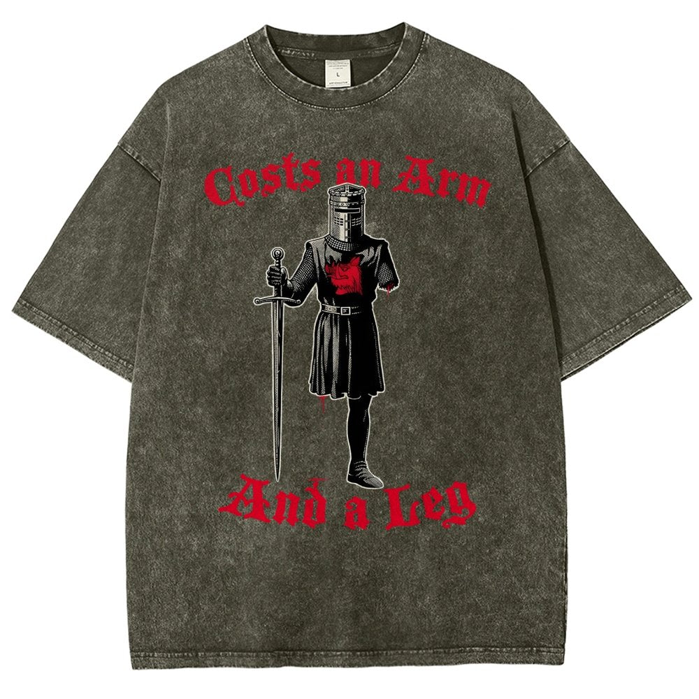 Black Knight Debt Vintage Distressed T-shirt