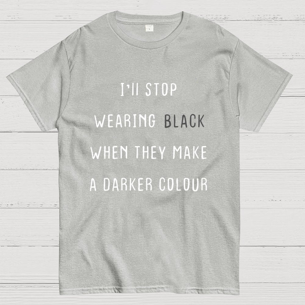 Wearing Black Geek T-Shirt