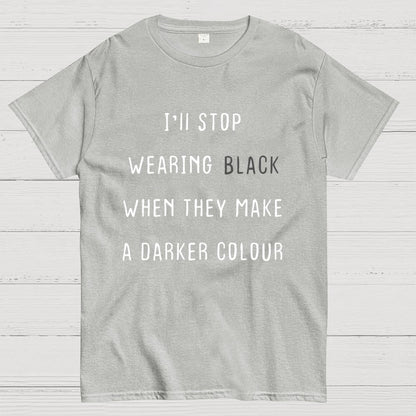 Wearing Black Geek T-Shirt