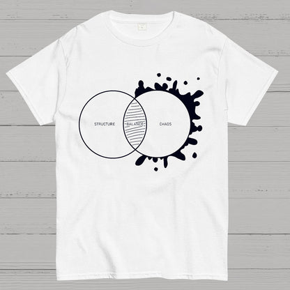 Balance Between Structure and Chaos Geeky T-Shirt