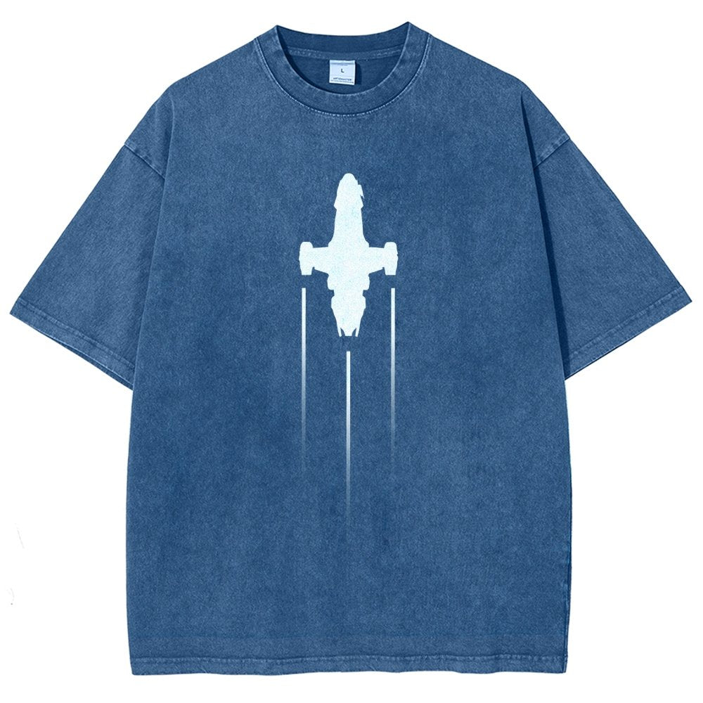 Firefly Starship Silhouette Vintage Distressed T-shirt