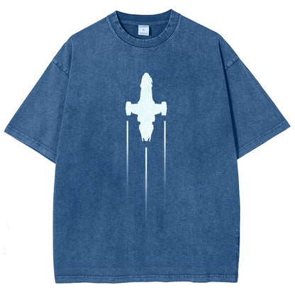 Firefly Starship Silhouette Vintage Distressed T-shirt