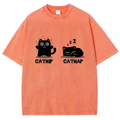Catnip Catnap Vintage Distressed T-shirt