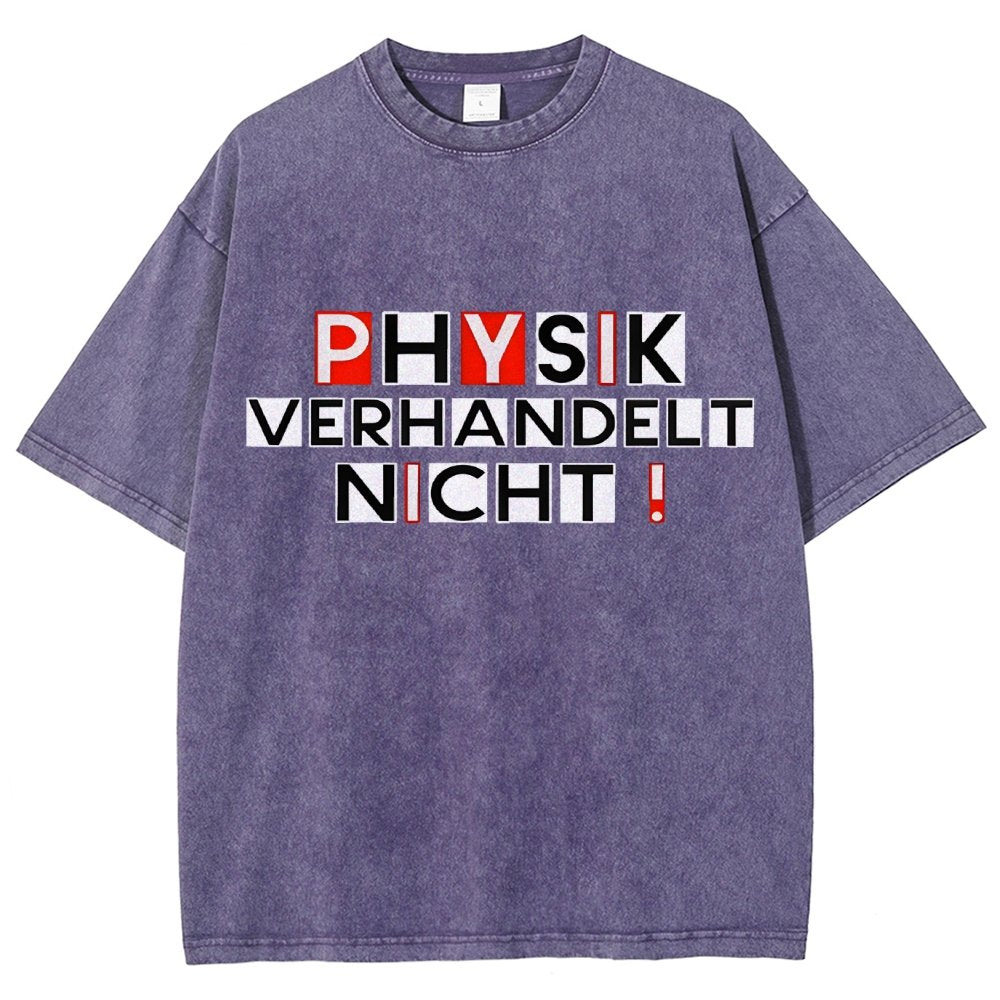Physik verhandelt nicht Vintage Distressed T-shirt