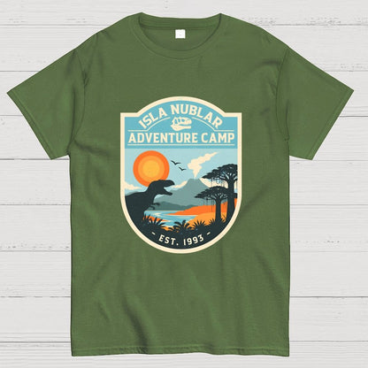 Dinosaur Island Adventure Camp Geek T-Shirt