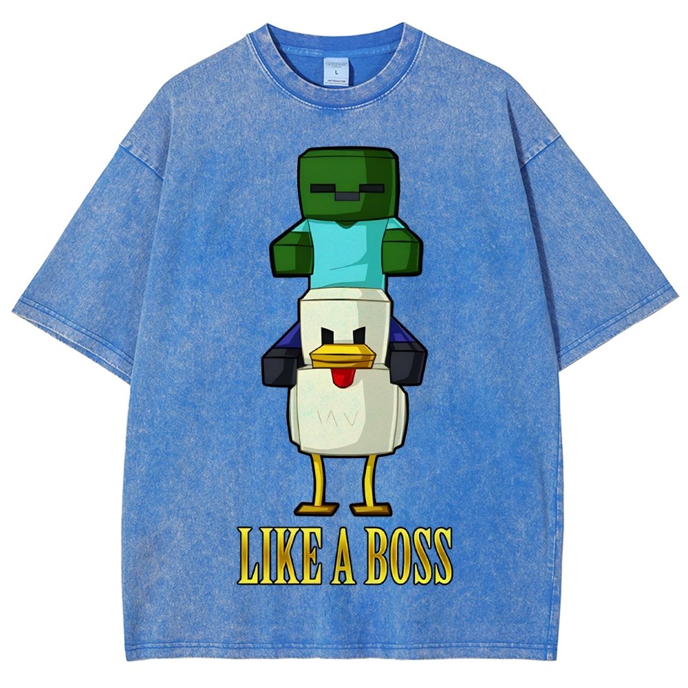 Like A Boss Vintage Distressed T-shirt