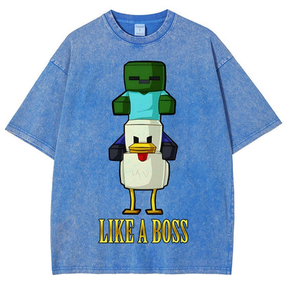 Like A Boss Vintage Distressed T-shirt