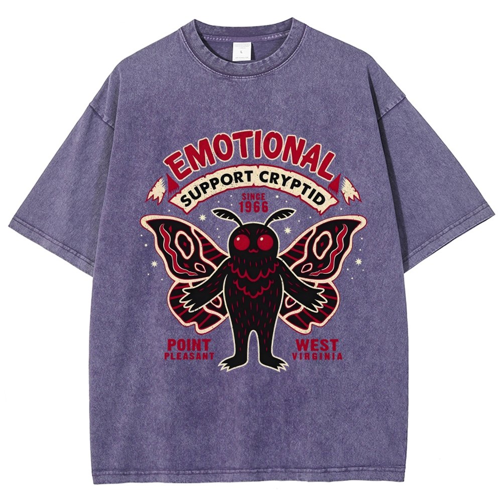 Emotional Support Cryptid Vintage Distressed T-shirt