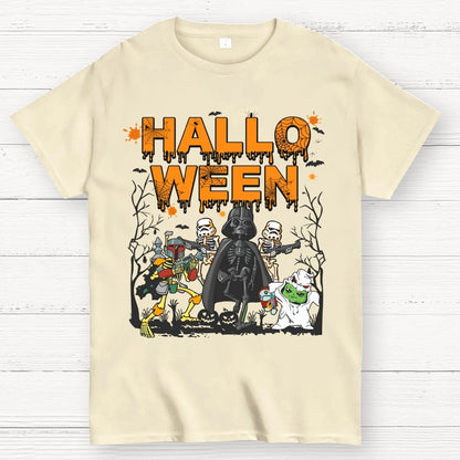 Star Battles Skull Ghost Halloween Unisex Geek T-Shirt